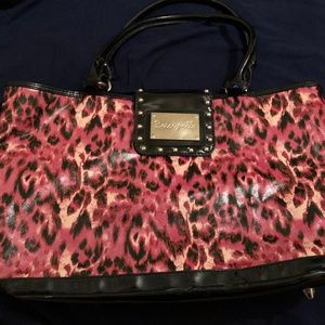 Betsey Johnson Betseyville Pink Leopard Purse